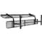 Global Industrial 96 Perforated Metal Outdoor Picnic Bench with Backrest, Gray 262077GY - alternate 4